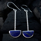 Lapis-Lazuli-African-María-Solitaire-Dangle-Blue-Sterling-Silver-Earring