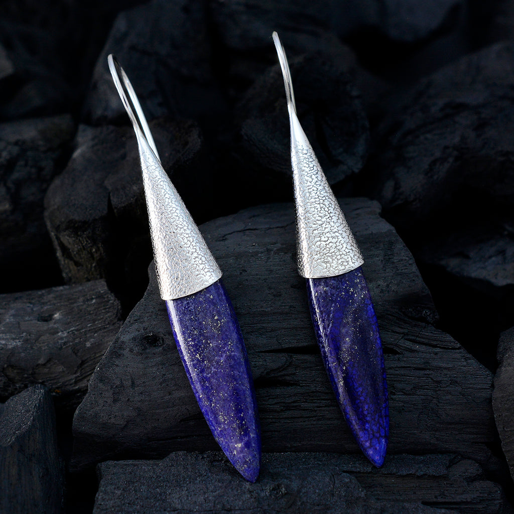 Lapis-Lazuli-German-Hye-jin-Solitaire-Dangle-Blue-925-Silver-Earring