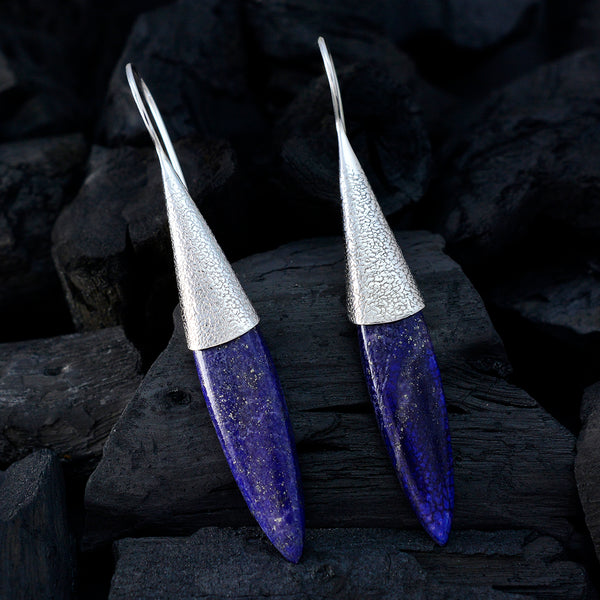 Lapis-Lazuli-German-Hye-jin-Solitaire-Dangle-Blue-925-Silver-Earring