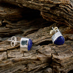 Lapis-Lazuli-American-Natalia-Solitaire-Stud-Blue-925-Sterling-Silver-Earring