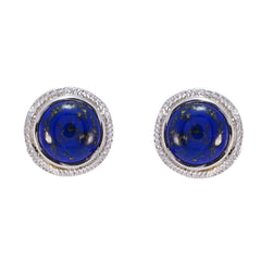 Lapis-Lazuli-Japanese-Noelia-Solitaire-Stud-Blue-92.5-Silver-Earring