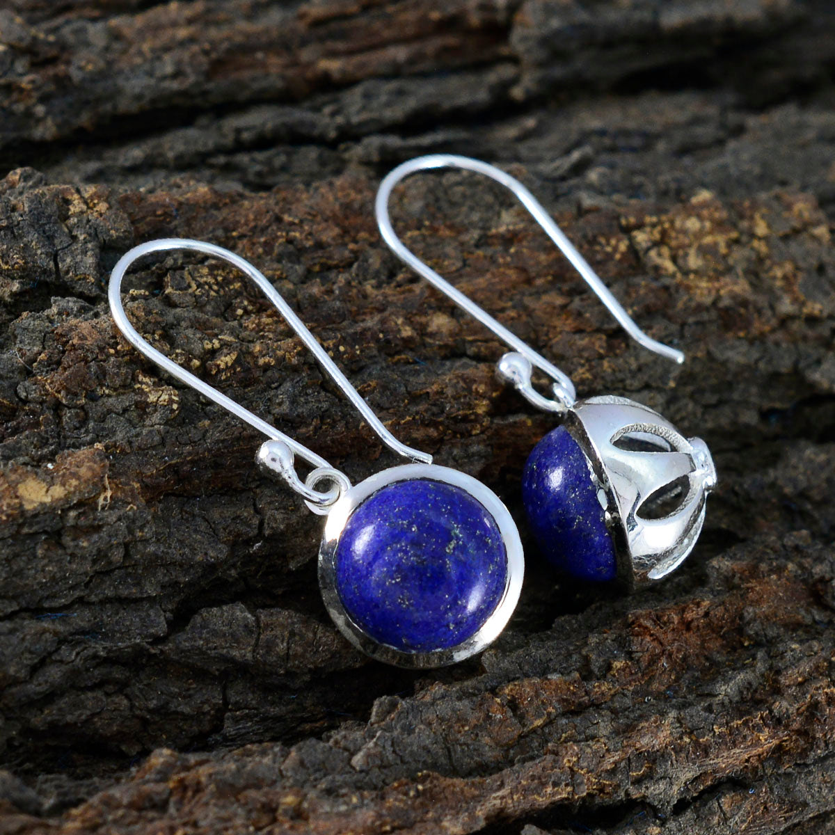 Lapis-Lazuli-Mexican-Camilla-multiple-Dangle-Blue-Sterling-Silver-Earring