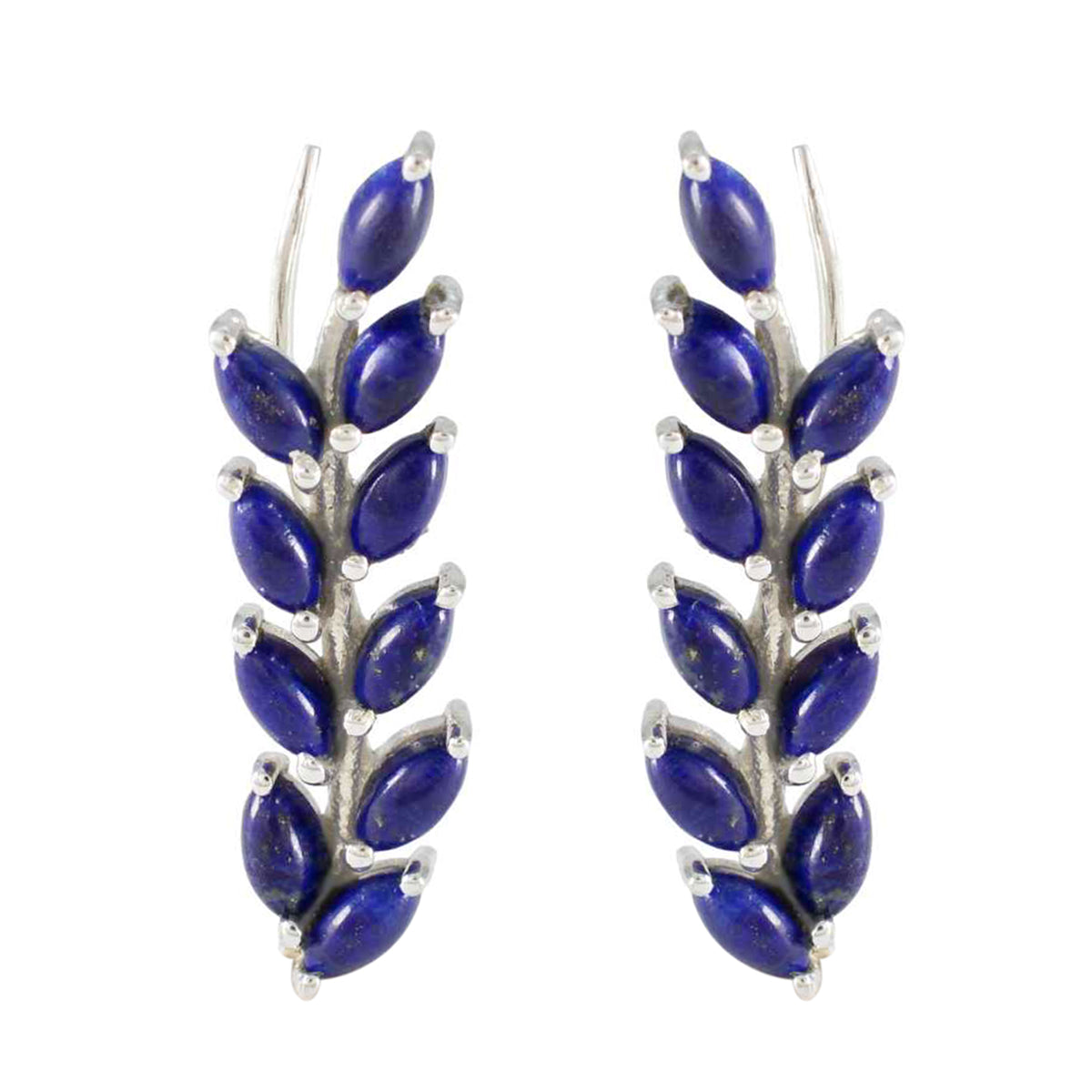 Lapis-Lazuli-Italian-Paula-multiple-Stud-Blue-Sterling-Silver-Earring Huvudsaklig produktbild