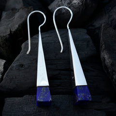 Lapis-Lazuli-Egyptian-Abigail-Solitaire-Dangle-Blue-Sterling-Silver-Earring