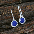 Lapis-Lazuli-Turkish-Isla-Solitaire-Dangle-Blue-925-Sterling-Silver-Earring