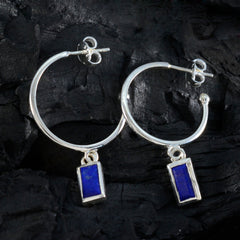 Lapis-Lazuli-Mexican-Stella-Solitaire-Dangle-Blue-Sterling-Silver-Earring