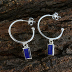 Lapis-Lazuli-Mexican-Stella-Solitaire-Dangle-Blue-Sterling-Silver-Earring