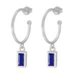 Lapis-Lazuli-Mexican-Stella-Solitaire-Dangle-Blue-Sterling-Silver-Earring