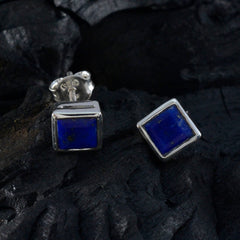 Lapis-Lazuli-Korean-Andrea-Solitaire-Stud-Blue-Sterling-Silver-Earring