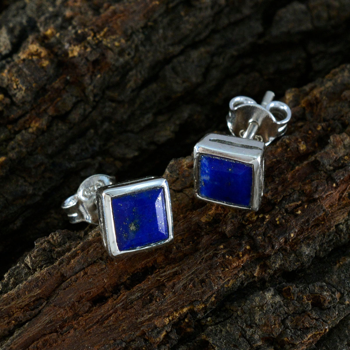 Lapis-Lazuli-Korean-Andrea-Solitaire-Stud-Blue-Sterling-Silver-Earring