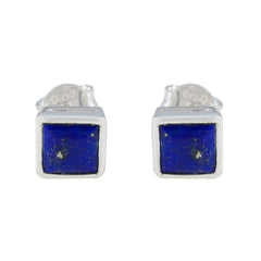 Lapis-Lazuli-Korean-Andrea-Solitaire-Stud-Blue-Sterling-Silver-Earring