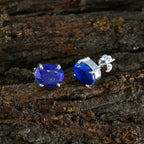 Lapis-Lazuli-American-Addison-Solitaire-Stud-Blue-92.5-Silver-Earring