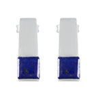 Lapis-Lazuli-German-Lucia-Solitaire-Stud-Blue-Silver-Earring