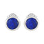 Lapis-Lazuli-Middle-Eastern-Ying-Solitaire-Stud-Blue-925-Sterling-Silver-Earring