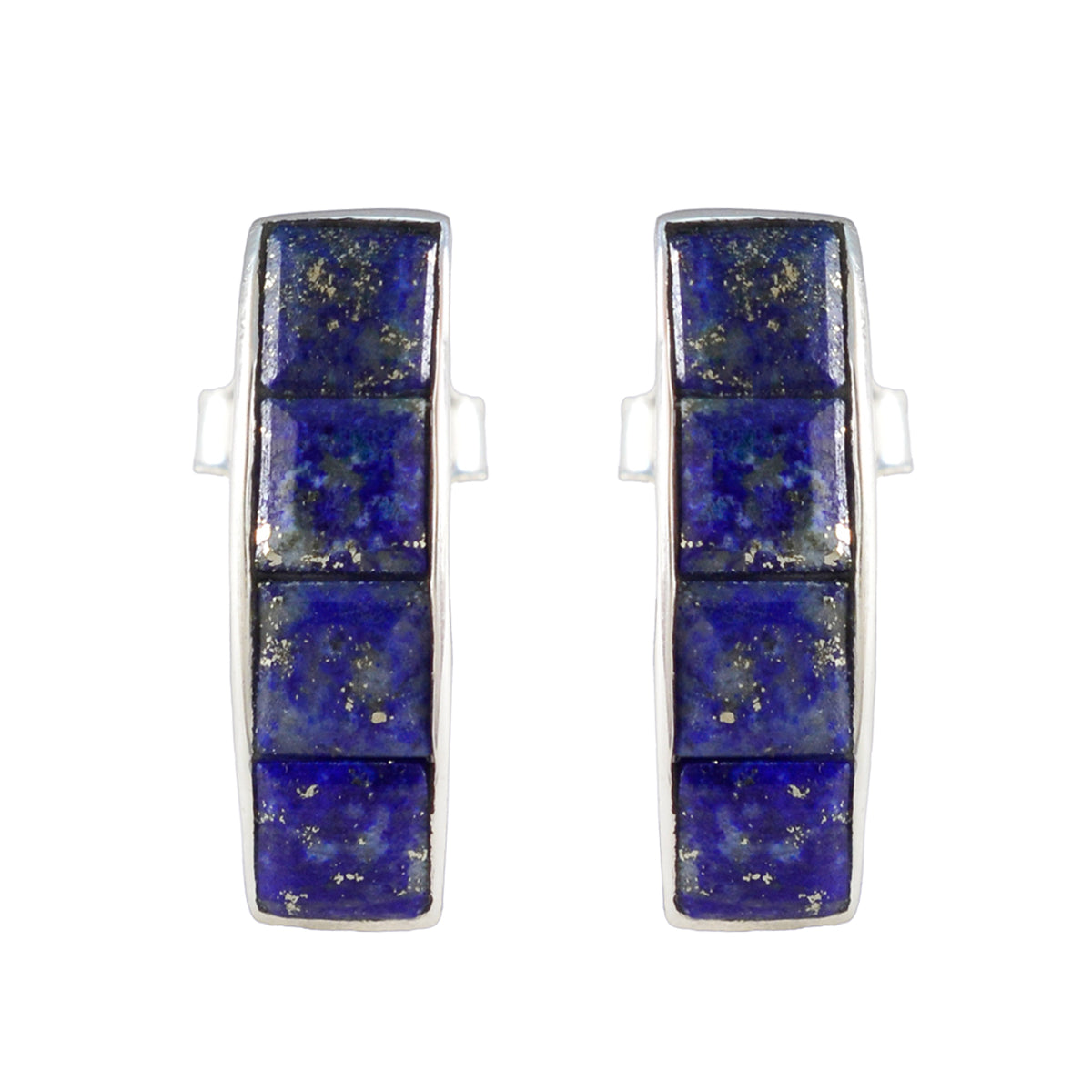 Boucles d'oreilles à tige multiples en argent 92,5 bleu avec lapis-lazuli australien Aria Image secondaire du produit