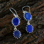 Lapis-Lazuli-Japanese-Lea-Toi-et-Moi-Dangle-Blue-Sterling-Silver-Earring