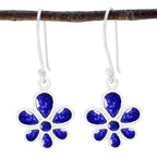 Lapis-Lazuli-African-Mei-multiple-Dangle-Blue-Sterling-Silver-Earring