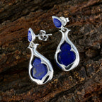 Lapis-Lazuli-Japanese-Emma-Toi-et-Moi-Stud-Blue-925-Silver-Earring