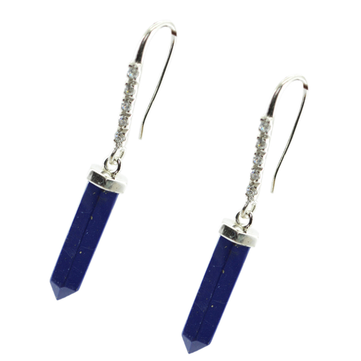Lapis-Lazuli-Spanish-Audrey-multiple-Dangle-Blue-925-Sterling-Silver-Earring