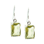 Lemon-Quartz-American-Charlotte-Solitaire-Dangle-Yellow-92.5-Silver-Earring