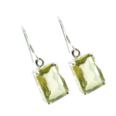 Lemon-Quartz-American-Charlotte-Solitaire-Dangle-Yellow-92.5-Silver-Earring