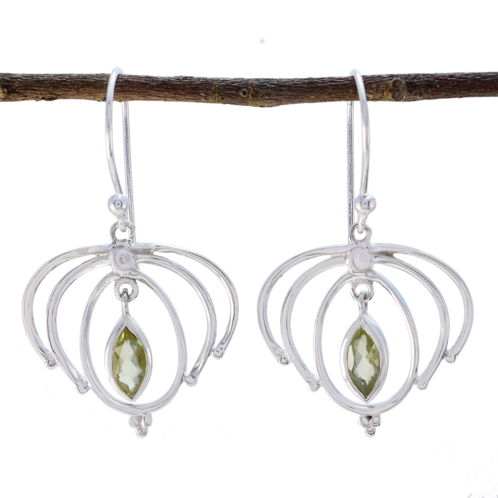 Lemon-Quartz-Korean-Chloe-Solitaire-Dangle-Yellow-925-Silver-Earring