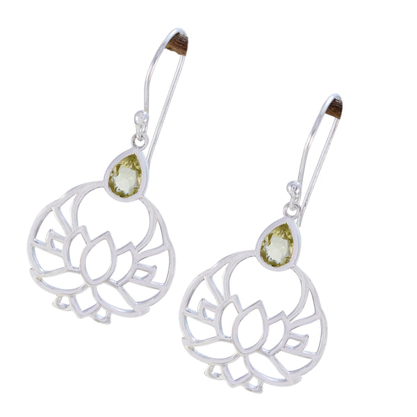 Lemon-Quartz-Middle-Eastern-Elena-Solitaire-Dangle-Yellow-Silver-Earring