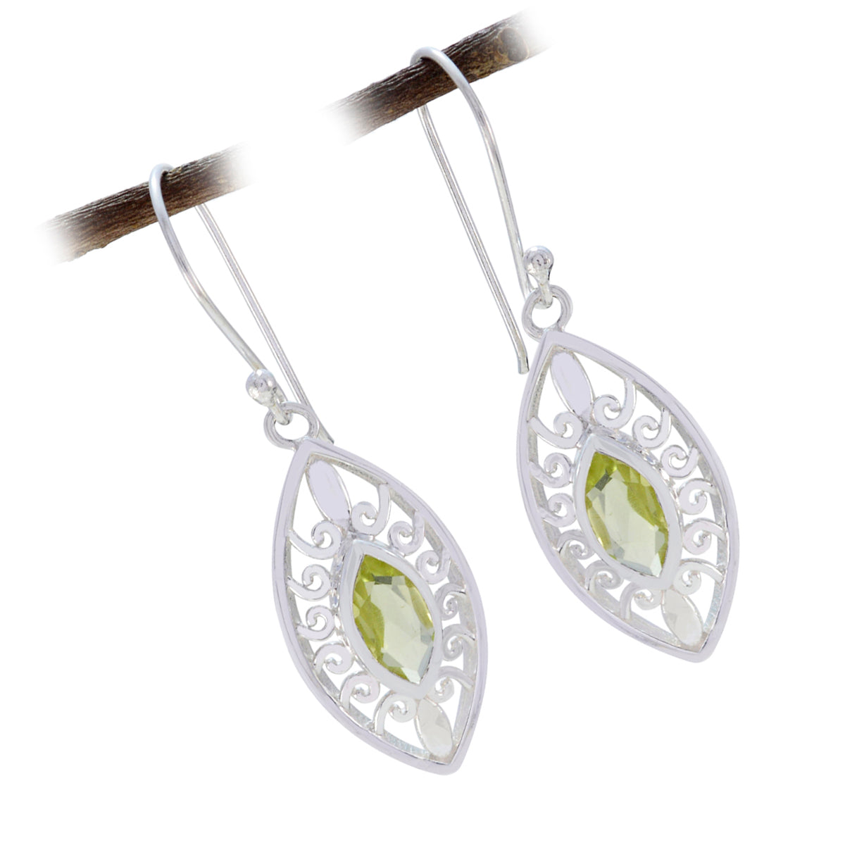 Lemon-Quartz-Mexican-Eliza-Solitaire-Dangle-Yellow-925-Silver-Earring