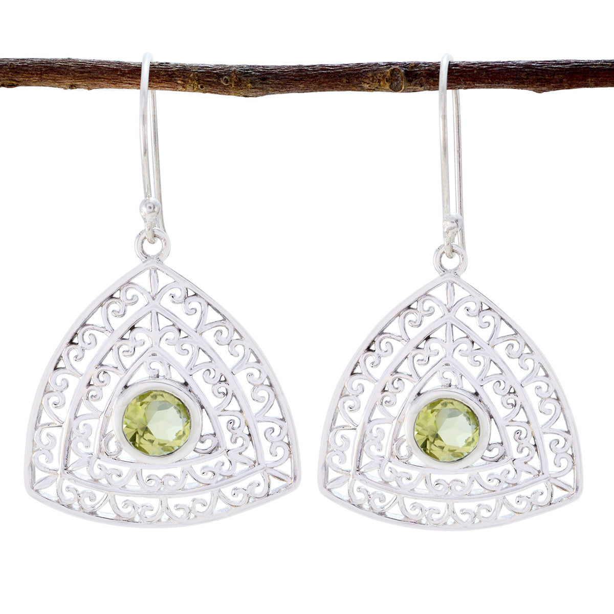 Lemon-Quartz-Latin-American-Emilia-Solitaire-Dangle-Yellow-92.5-Silver-Earring