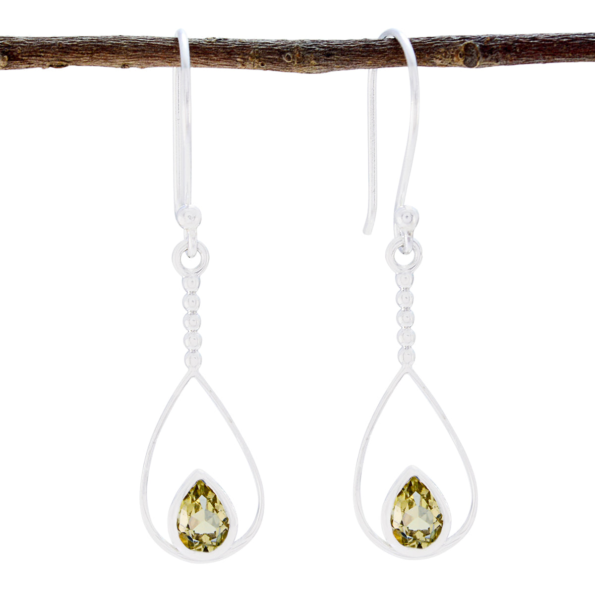 Lemon-Quartz-German-Emma-Solitaire-Dangle-Yellow-Silver-Earring