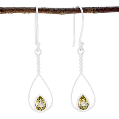 Lemon-Quartz-German-Emma-Solitaire-Dangle-Yellow-Silver-Earring