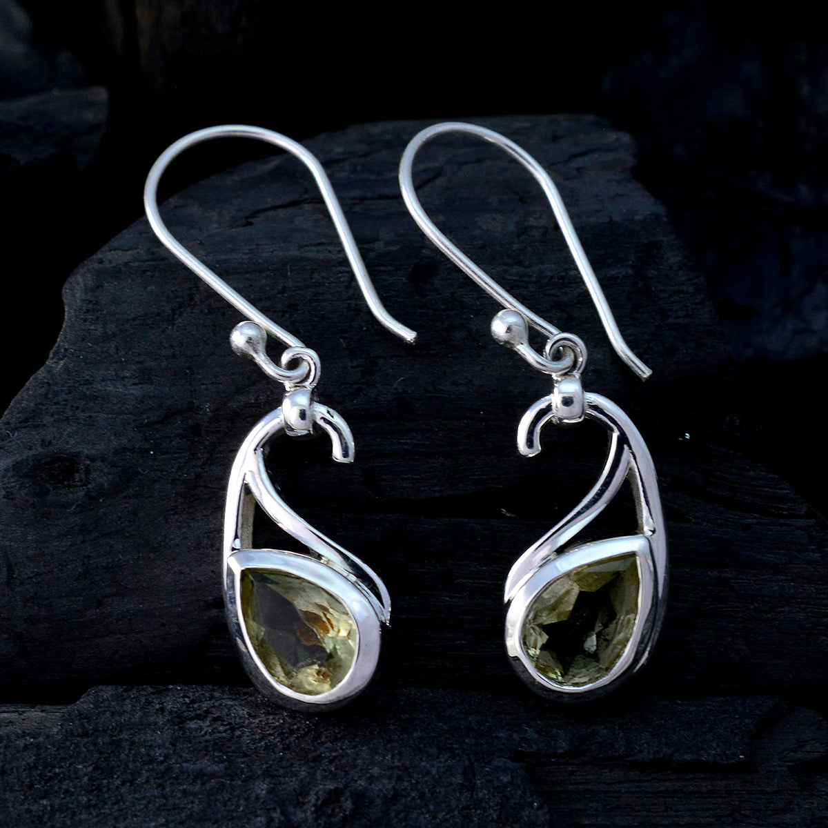 Lemon-Quartz-Moroccan-Freya-Solitaire-Dangle-Yellow-92.5-Silver-Earring