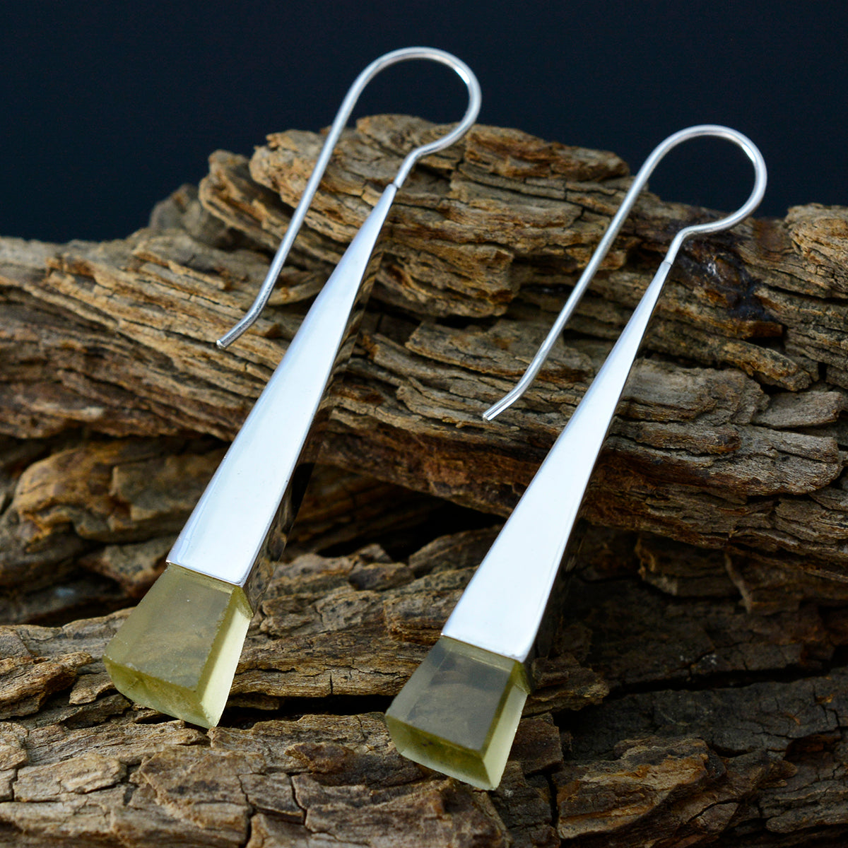 Lemon-Quartz-Egyptian-Genesis-Solitaire-Dangle-Yellow-925-Silver-Earring