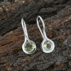 Lemon-Quartz-Italian-Ivy-Solitaire-Dangle-Yellow-Silver-Earring