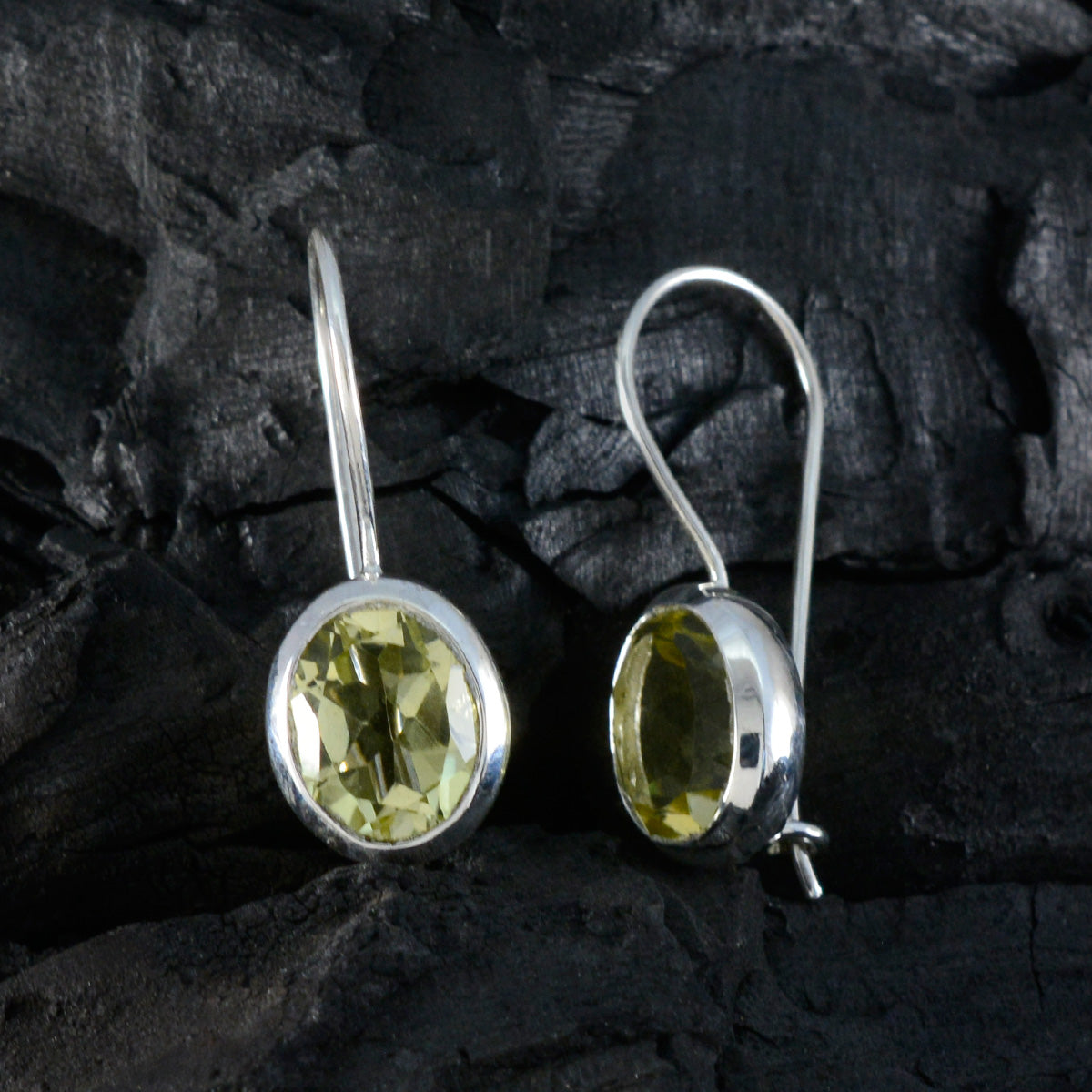 Lemon-Quartz-Egyptian-Riley-Solitaire-Dangle-Yellow-925-Silver-Earring