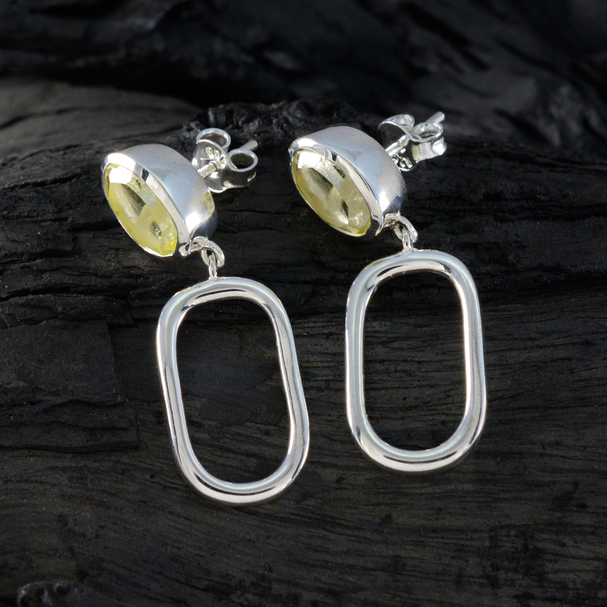 Lemon-Quartz-American-Giulia-Solitaire-Stud-Yellow-Silver-Earring