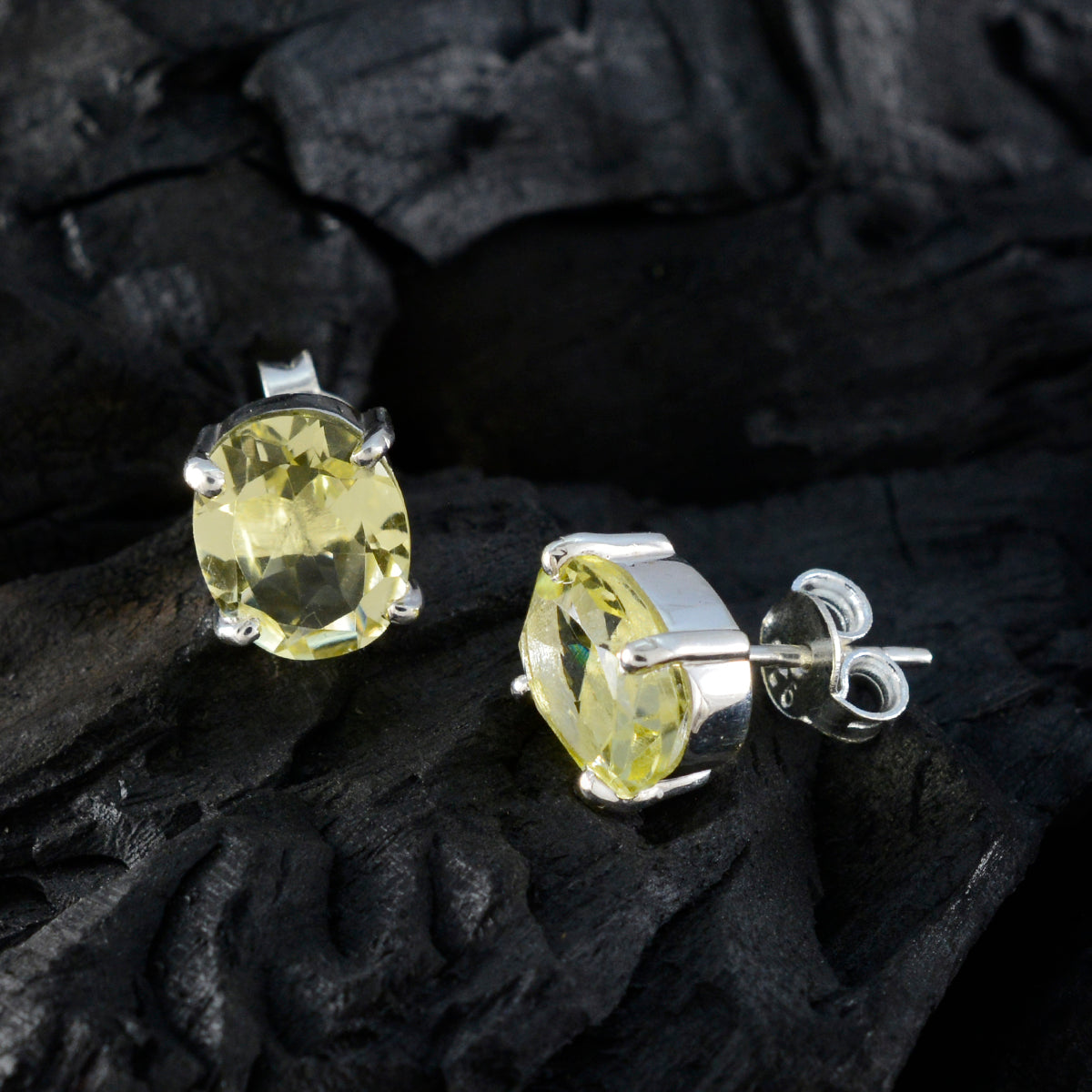 Lemon-Quartz-Turkish-Noelia-Solitaire-Stud-Yellow-925-Sterling-Silver-Earring