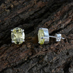 Lemon-Quartz-Turkish-Noelia-Solitaire-Stud-Yellow-925-Sterling-Silver-Earring