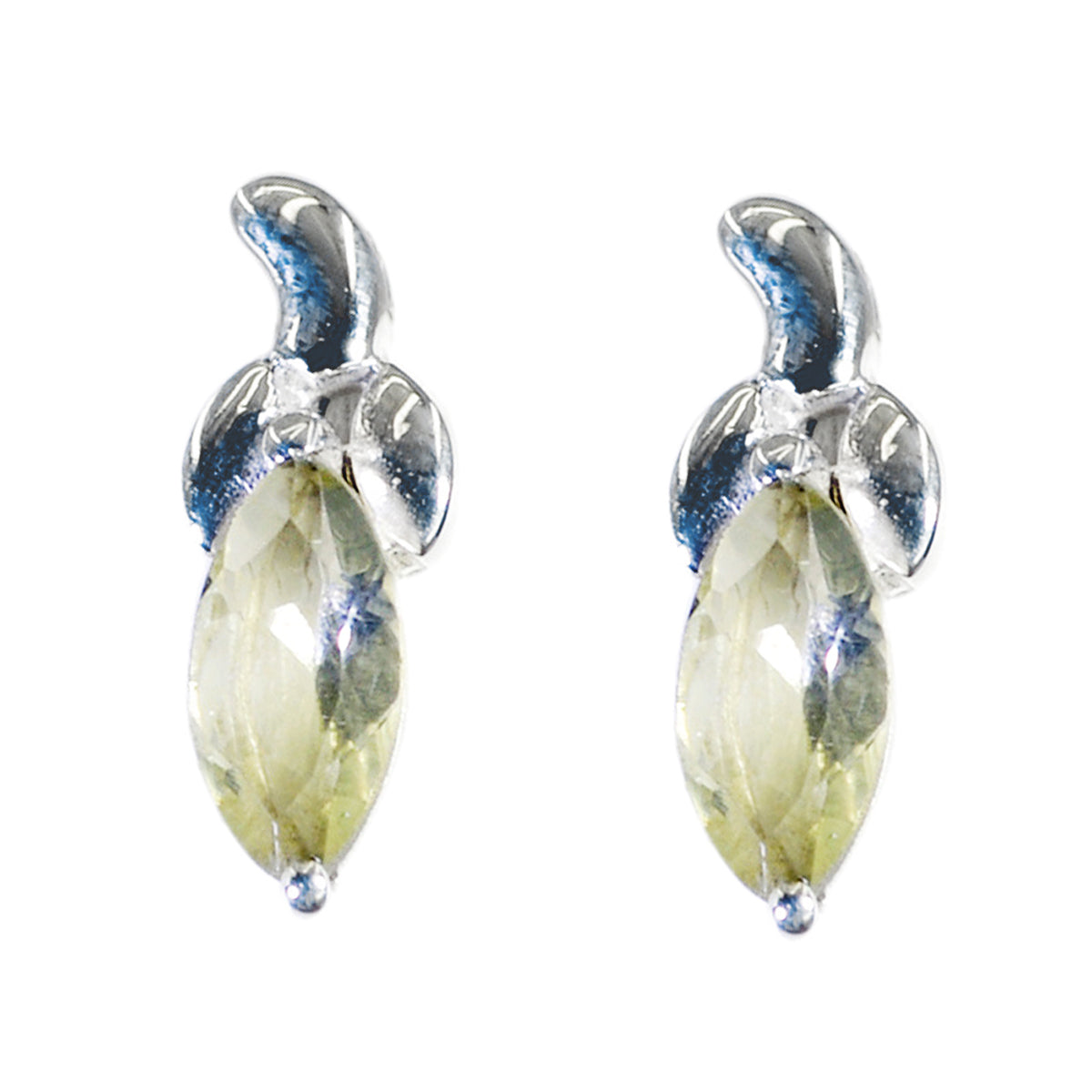 Lemon-Quartz-Middle-Eastern-Harper-Solitaire-Stud-Yellow-92.5-Silver-Earring