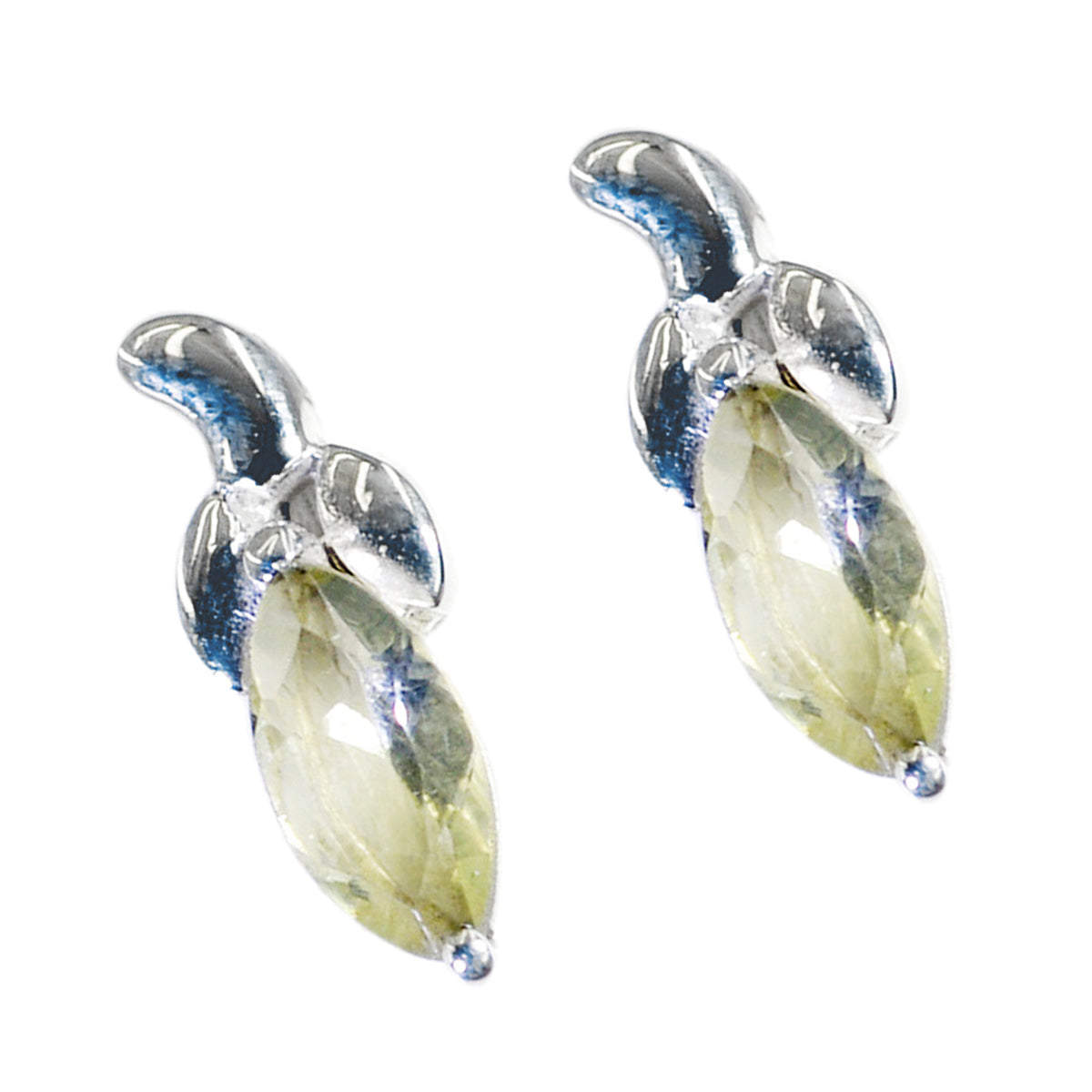 Lemon-Quartz-Middle-Eastern-Harper-Solitaire-Stud-Yellow-92.5-Silver-Earring