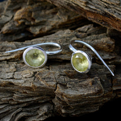 Lemon-Quartz-Mexican-Hazel-Solitaire-Dangle-Yellow-925-Sterling-Silver-Earring