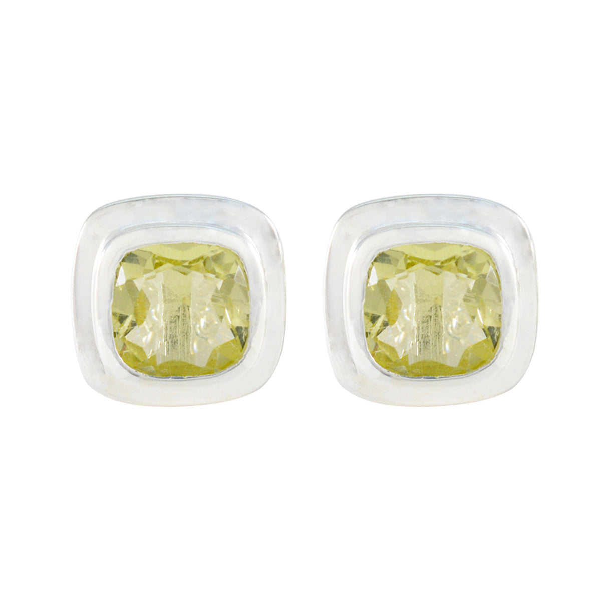 Lemon-Quartz-Australian-Ida-Solitaire-Stud-Yellow-92.5-Silver-Earring