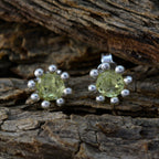 Lemon-Quartz-German-Isabella-Solitaire-Stud-Yellow-925-Sterling-Silver-Earring