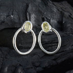 Lemon-Quartz-German-Sarah-Solitaire-Stud-Yellow-Sterling-Silver-Earring