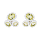 Lemon-Quartz-African-Isabelle-multiple-Stud-Yellow-925-Sterling-Silver-Earring