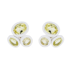 Lemon-Quartz-African-Isabelle-multiple-Stud-Yellow-925-Sterling-Silver-Earring