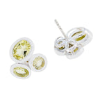 Lemon-Quartz-African-Isabelle-multiple-Stud-Yellow-925-Sterling-Silver-Earring