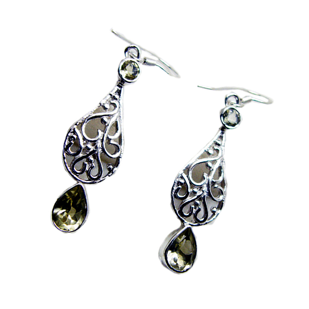 Lemon-Quartz-Russian-Isla-multiple-Dangle-Yellow-925-Sterling-Silver-Earring