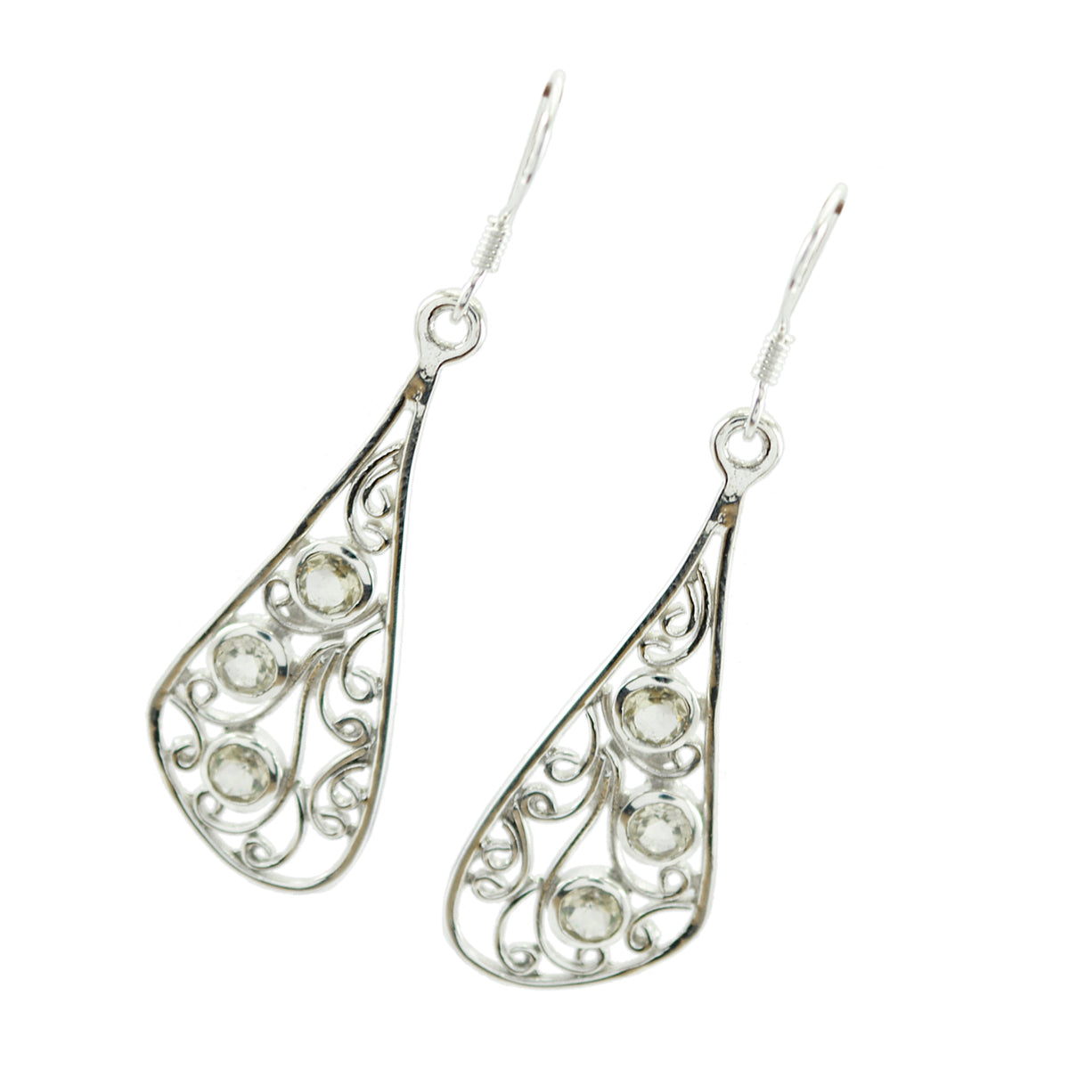 Lemon-Quartz-Italian-Renata-multiple-Dangle-Yellow-Sterling-Silver-Earring