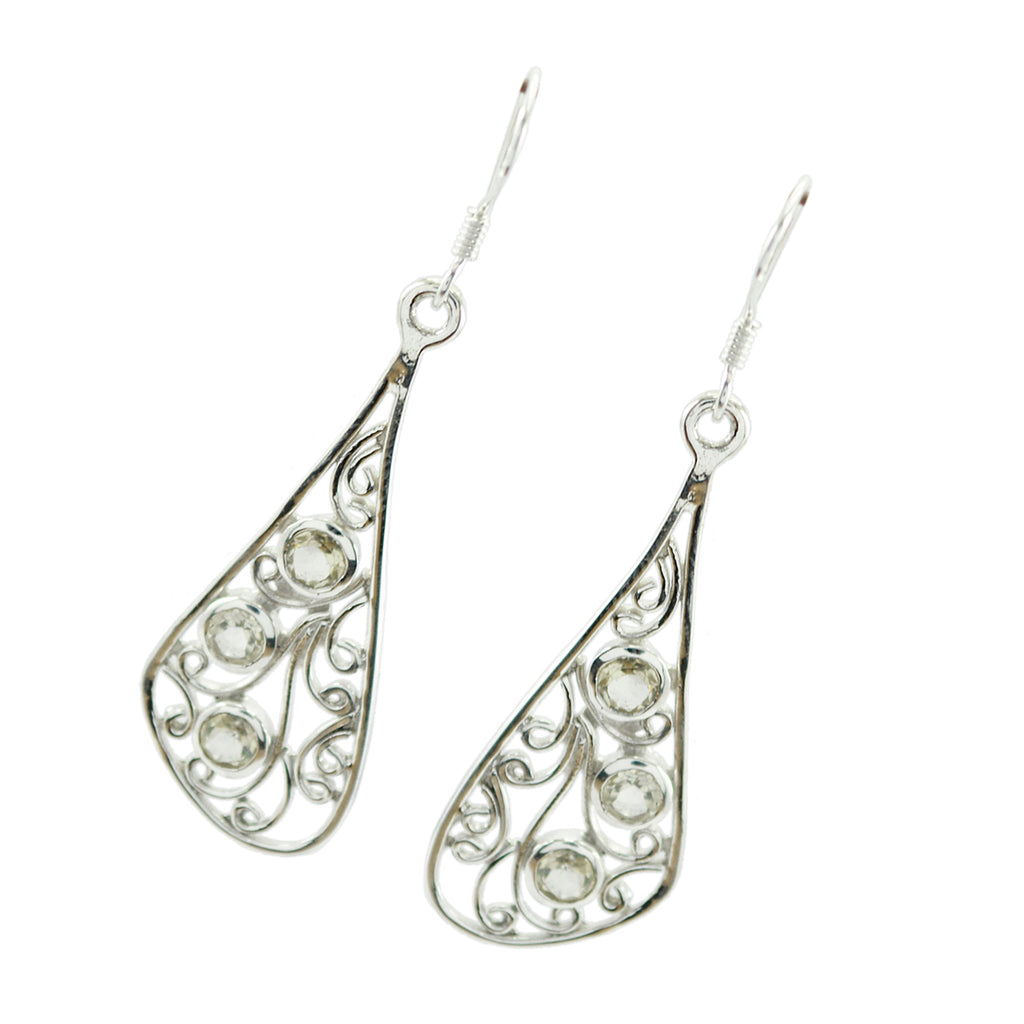 Lemon-Quartz-Italian-Renata-multiple-Dangle-Yellow-Sterling-Silver-Earring